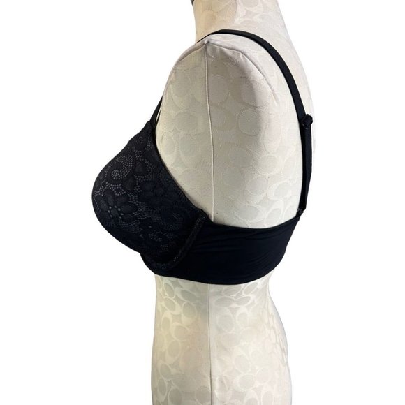 38D Maidenform Black Lace Front Underwire Bra Fabulous Fit DM7543 - Picture 4 of 6